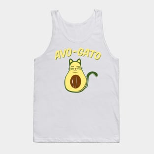 Avo-Gato Avocado Kitty Cat Cinco De Mayo Tank Top